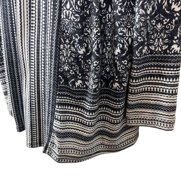 One September Anthropologie Womens Stretch Knit Navy Open Cardigan Sweater sz S - Picture 10 of 16